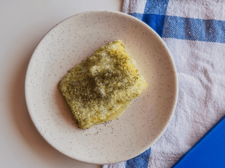 Bacalao airfryer con mantequilla de eneldo Bacalao airfryer con mantequilla de eneldo