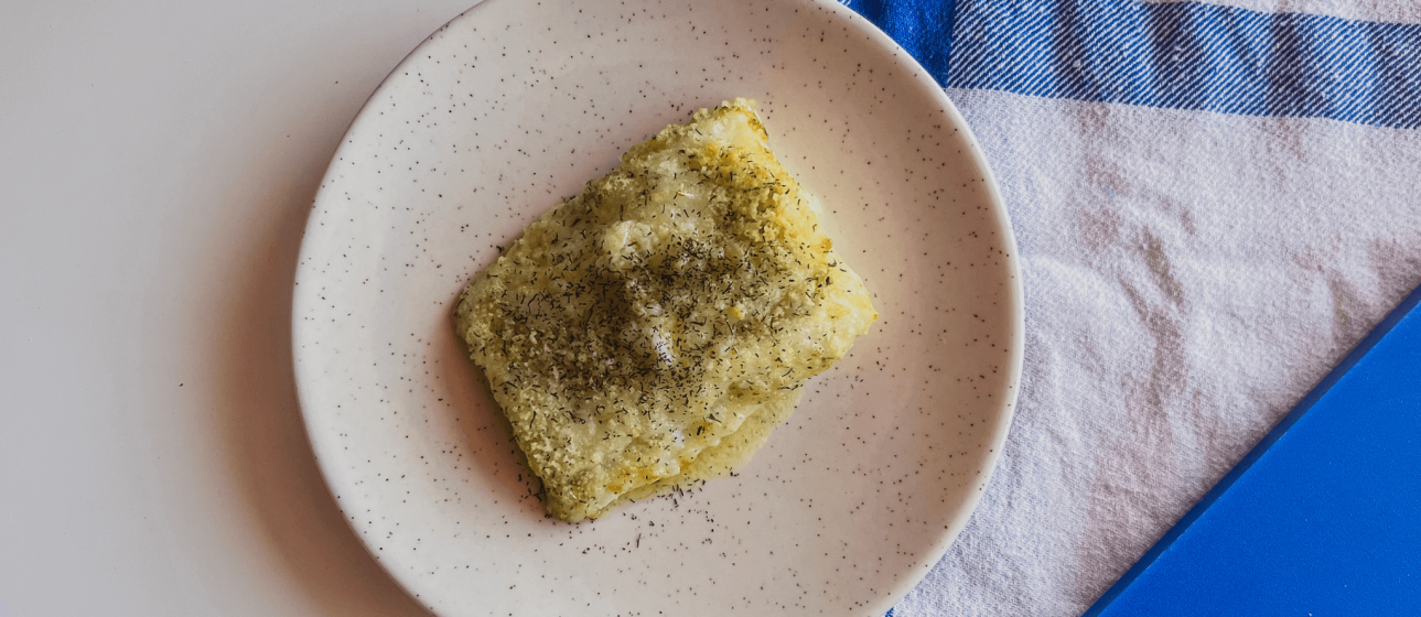 Bacalao airfryer con mantequilla de eneldo Bacalao airfryer con mantequilla de eneldo