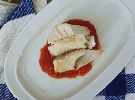 Bacalao con mermelada de tomate