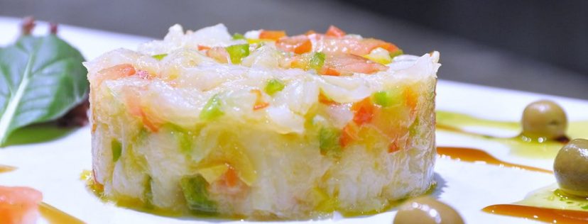 Escalivada con bacalao Escalivada con bacalao