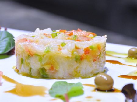 Escalivada con bacalao Escalivada con bacalao