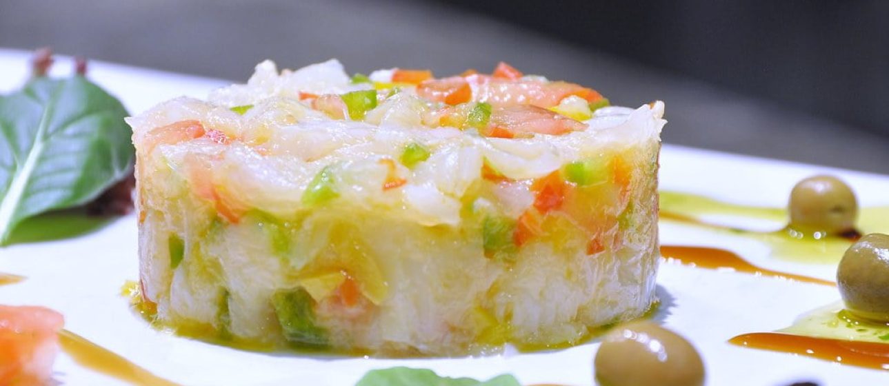 Escalivada con bacalao Escalivada con bacalao